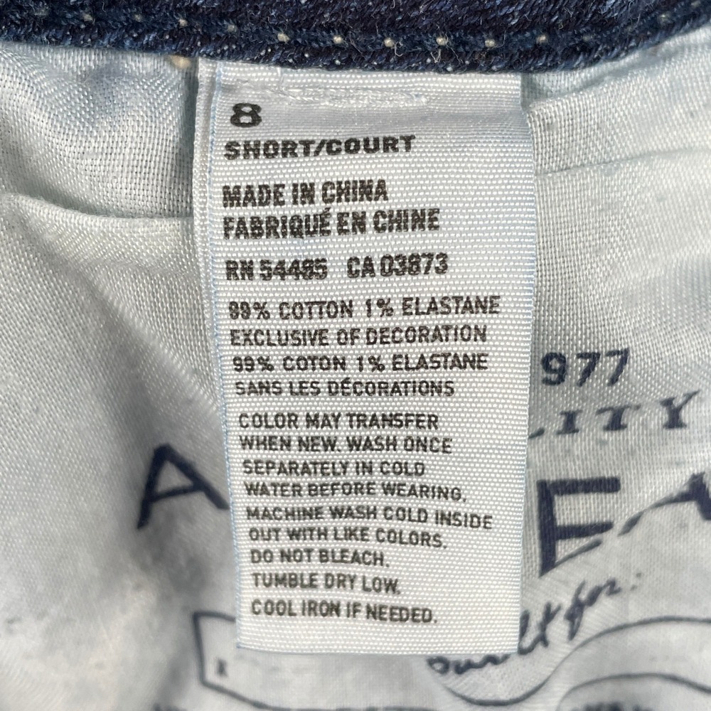 American Eagle Jeans Womens 8 Short Blue Artist Stretch Flare Mid Rise Denim - Picture 5 of 10
